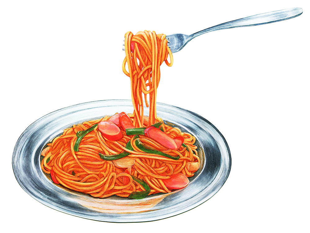 「多国籍な和食」の図解イラスト